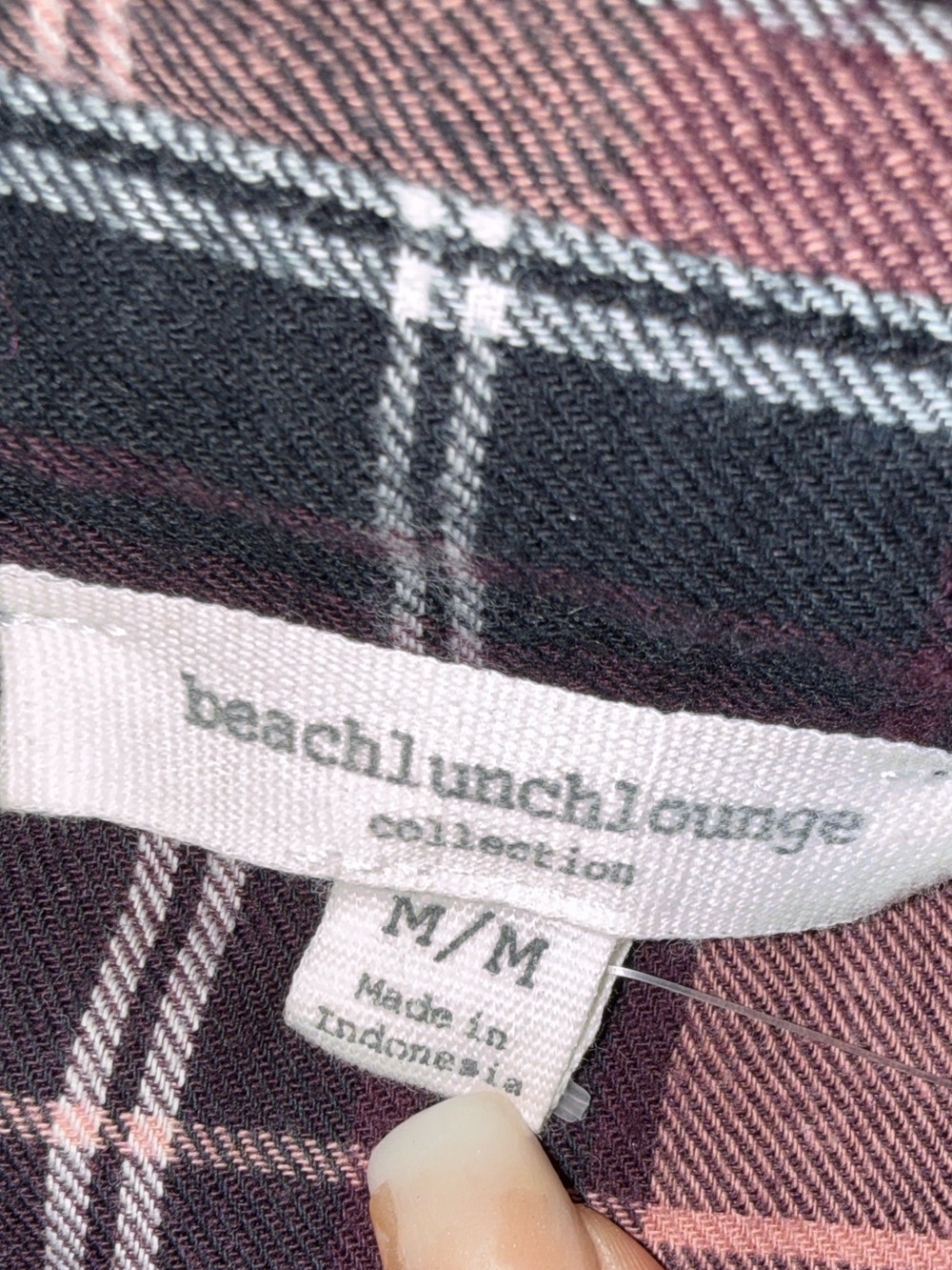 beachlunchlounge Pink and Black Plaid Bell-Sleeve Button-Down Shirt - Picture 8 of 11